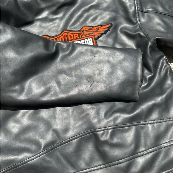 *Vintage* Harley Davidson Faux Leather Jacket Women’s Small - Picture 5 of 6